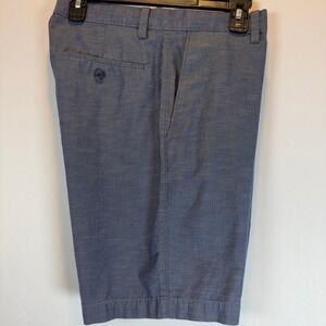 Banana Republic Aiden Shorts Men's 31  Blue Chino Casual Flat Front